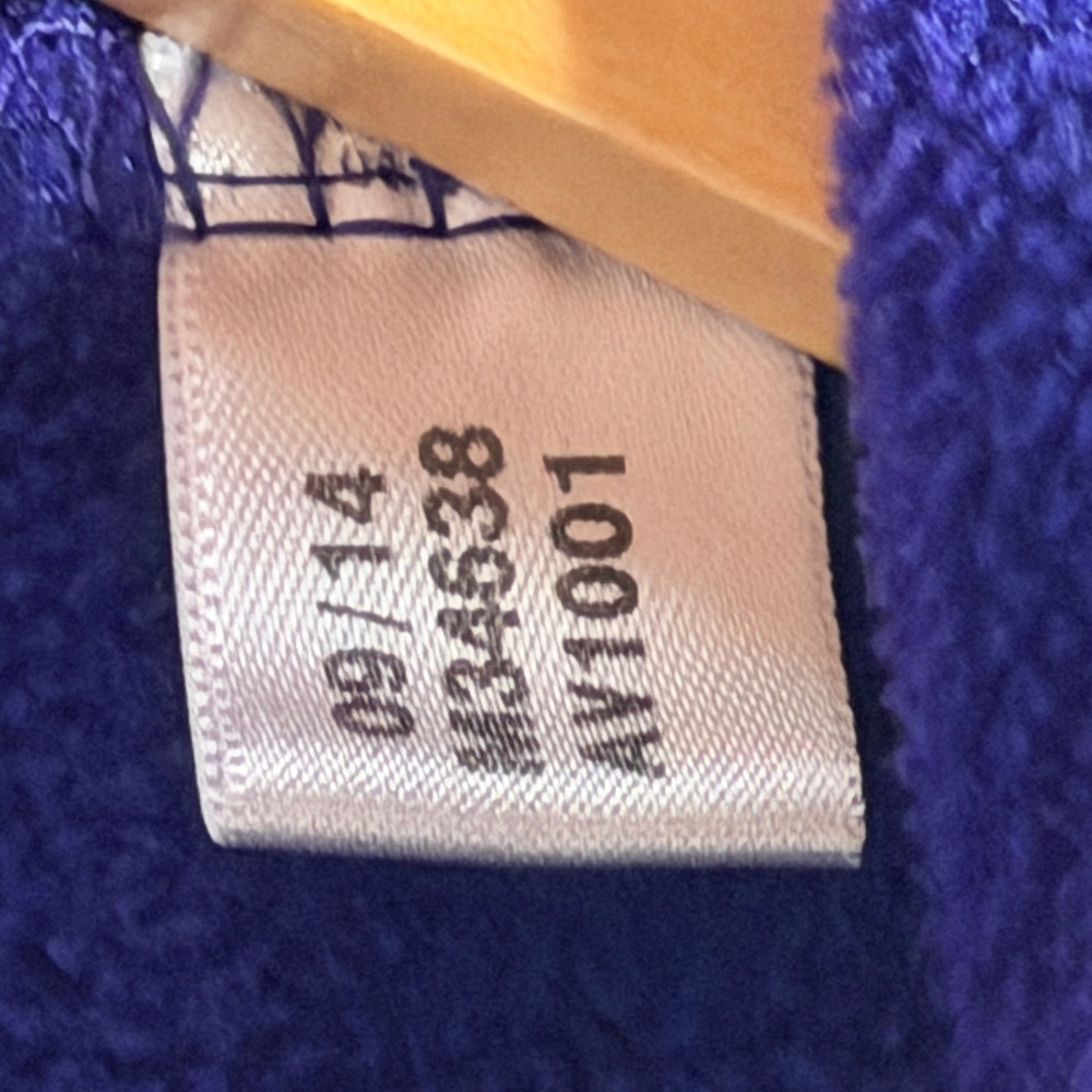 Adidas Mens XL Crown College ClimaWarm Hoodie Purple Graphic Sweatshirt M34538 - Picture 11 of 14